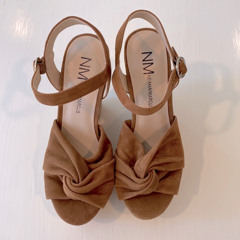 Neiman Marcus Wedge Sandals